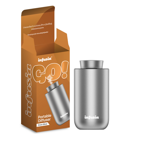 Infusia® GO! Portable Diffuser - Snow Silver